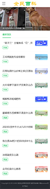 生活常识新闻博客资讯网站模板 - 手机端